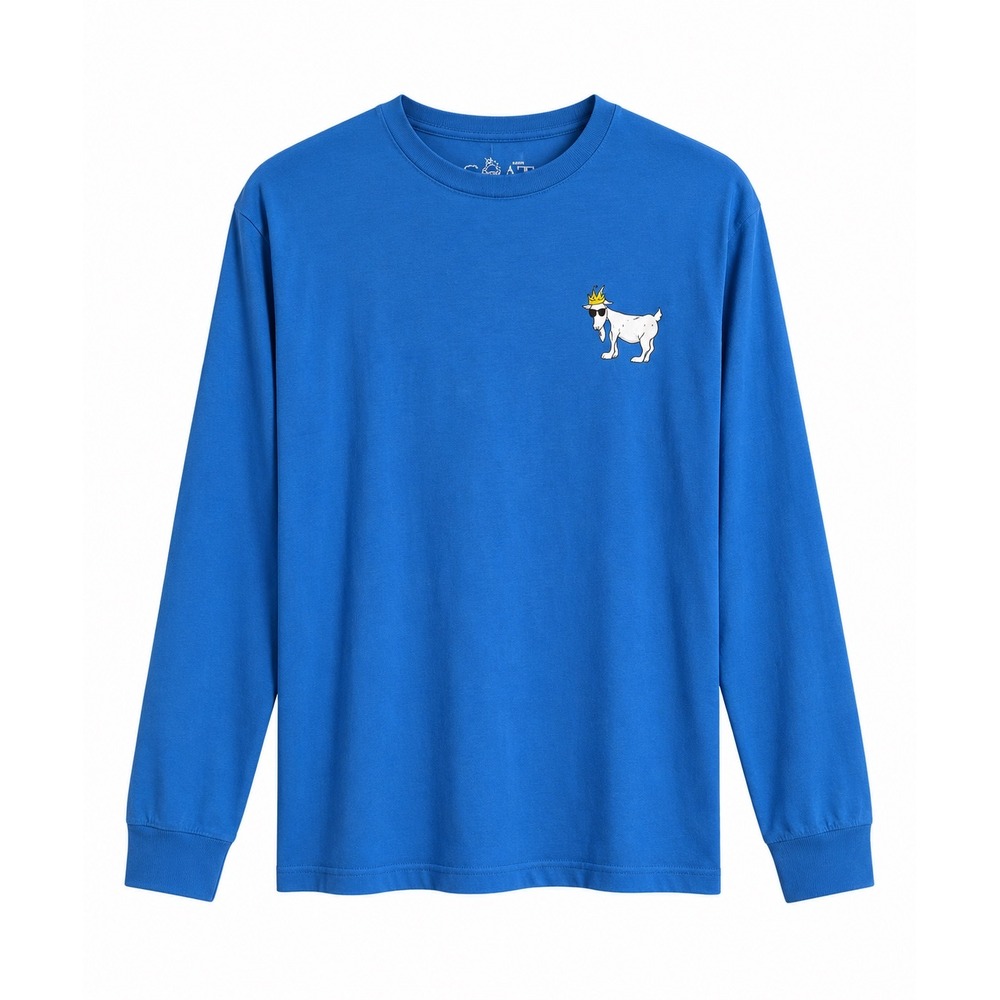 GOAT USA Big GOAT Long Sleeve T-Shirt Blue Men's Large